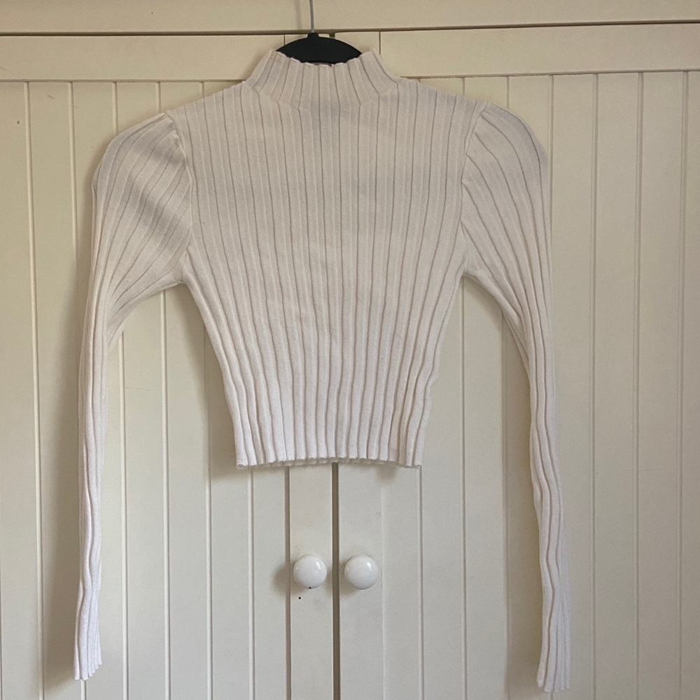 Turtleneck cropped sweater